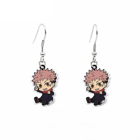 Boucles d'Oreilles Jujutsu Kaisen Yuji Itadori