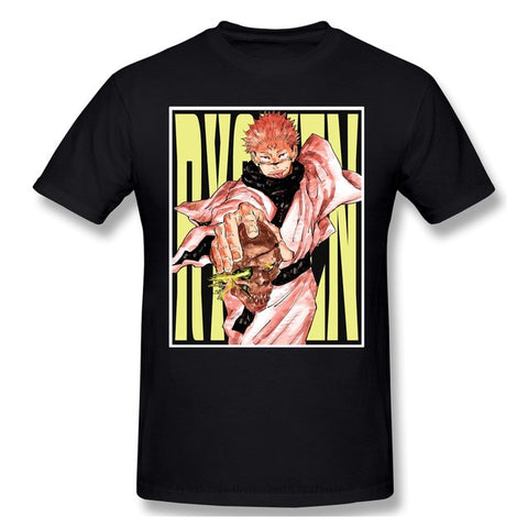 T-Shirt Jujutsu Kaisen Sukuna et la mort noir