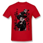 T-Shirt Jujutsu Kaisen Nobara et Yuji rouge