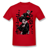 T-Shirt Jujutsu Kaisen Nobara et Yuji rouge