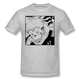 Tee-Shirt Jujutsu Kaisen Yuji et les griffes de Sukuna gris