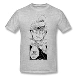 T-shirt Jujutsu Kaisen Yuji Itadori manga gris 