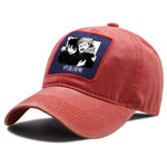 Casquette Jujutsu Kaisen Yuji et Megumi Effrayé rouge