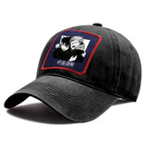 Casquette Jujutsu Kaisen Yuji et Megumi Effrayé noir