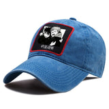 Casquette Jujutsu Kaisen Yuji et Megumi Effrayé bleu